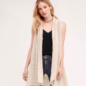 Anthro Angels of the North Lua Pointelle Vest